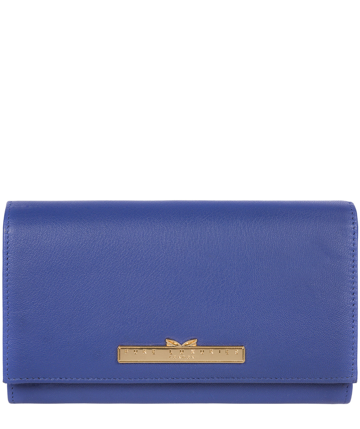 'Finch' Royal Blue Leather Bi-Fold Purse image 1