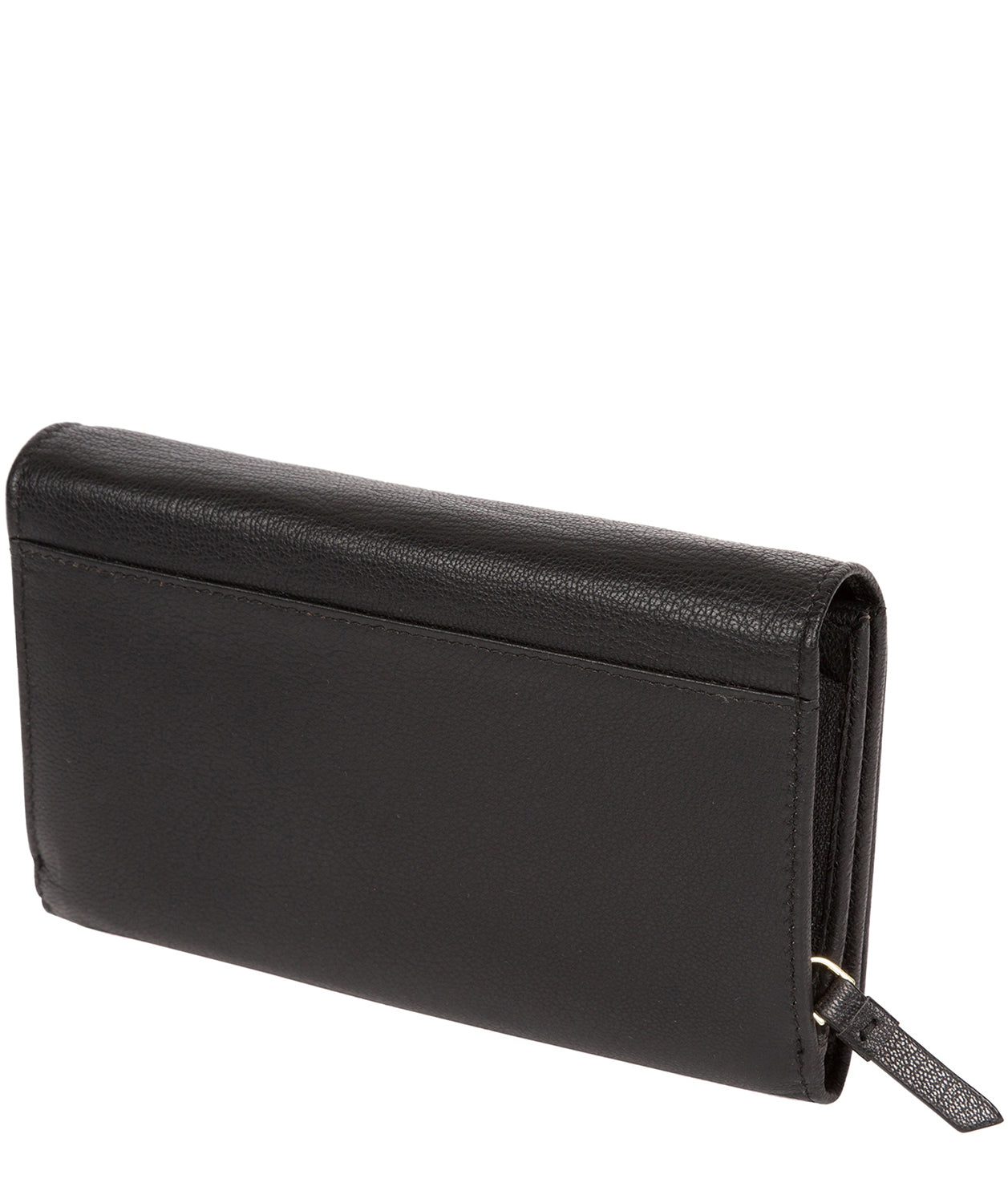'Swift' Black Leather Tri-Fold Purse image 3