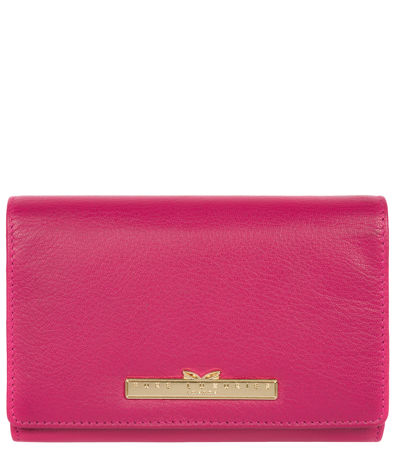 'Swift' Sangria Leather Tri-Fold Purse image 1