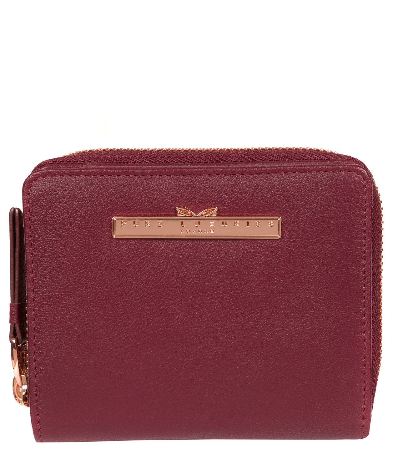 'Piper' Pomegranate Leather Purse image 1