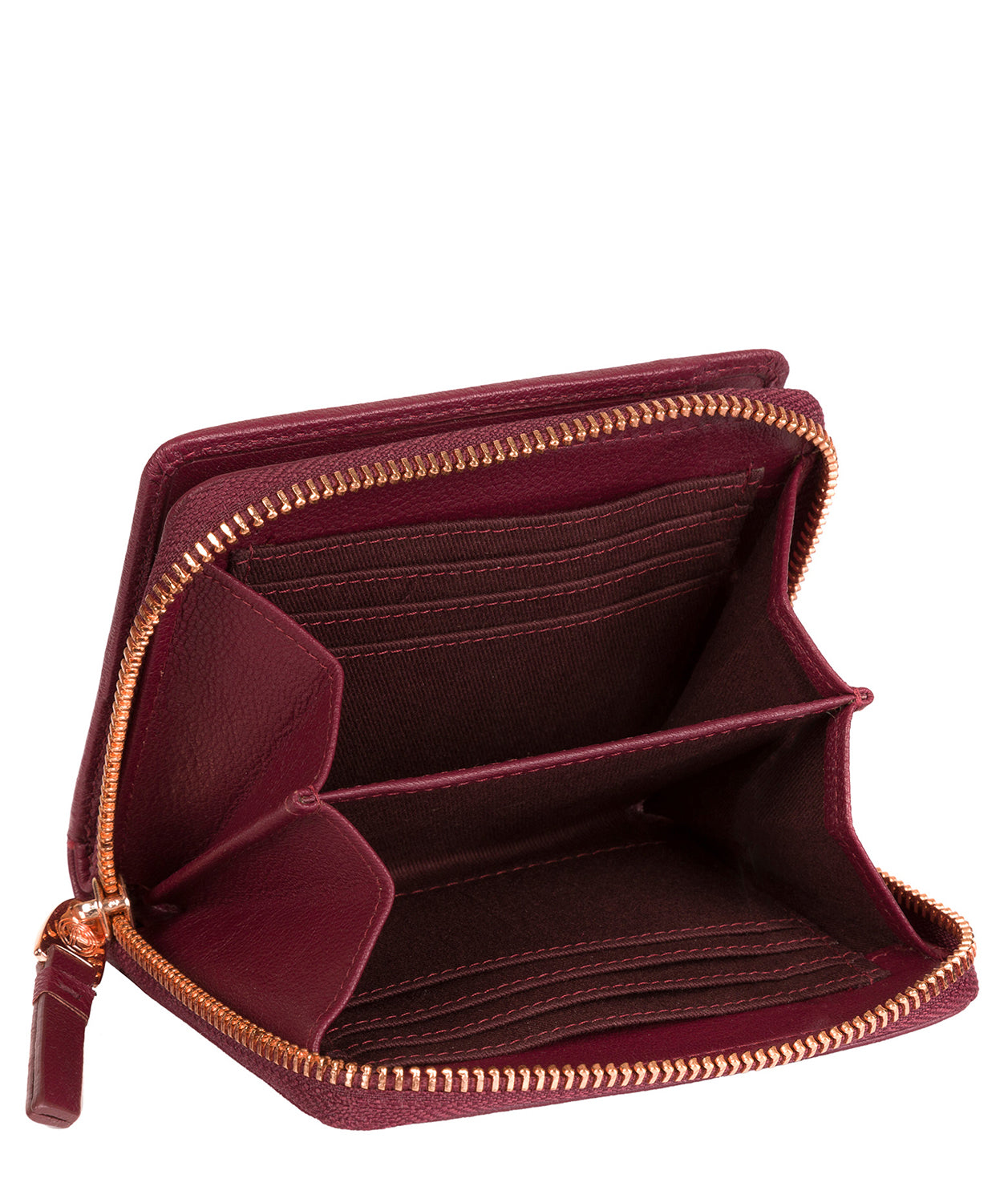 'Piper' Pomegranate Leather Purse image 4
