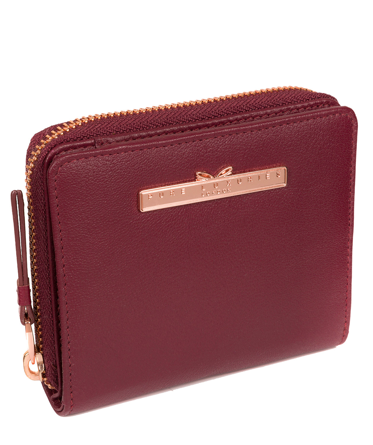 'Piper' Pomegranate Leather Purse image 5