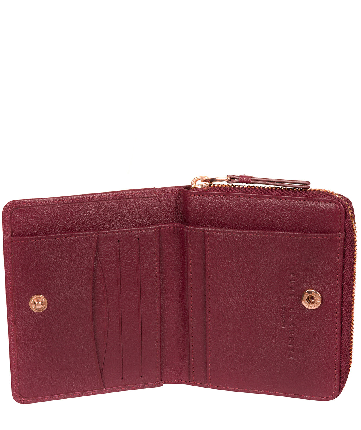 'Piper' Pomegranate Leather Purse image 6