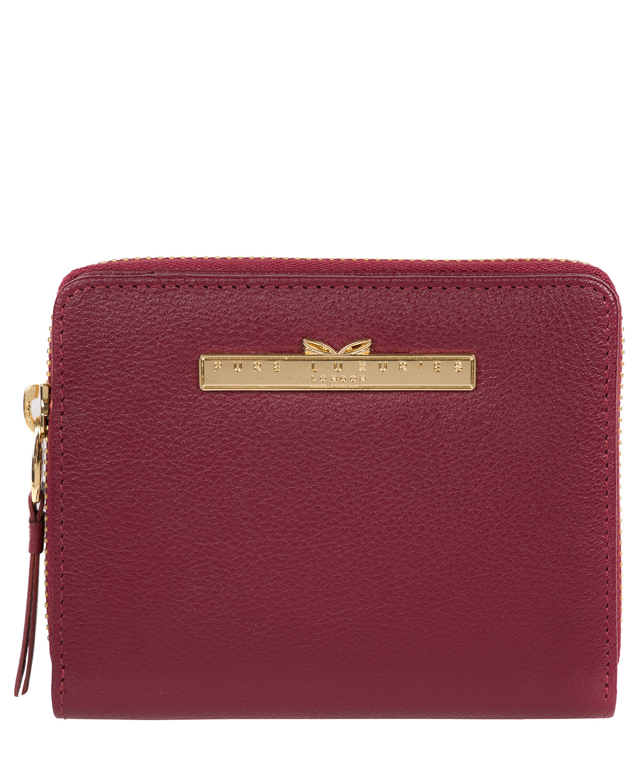 'Piper' Pomegranate Leather Bi-Fold Purse image 1