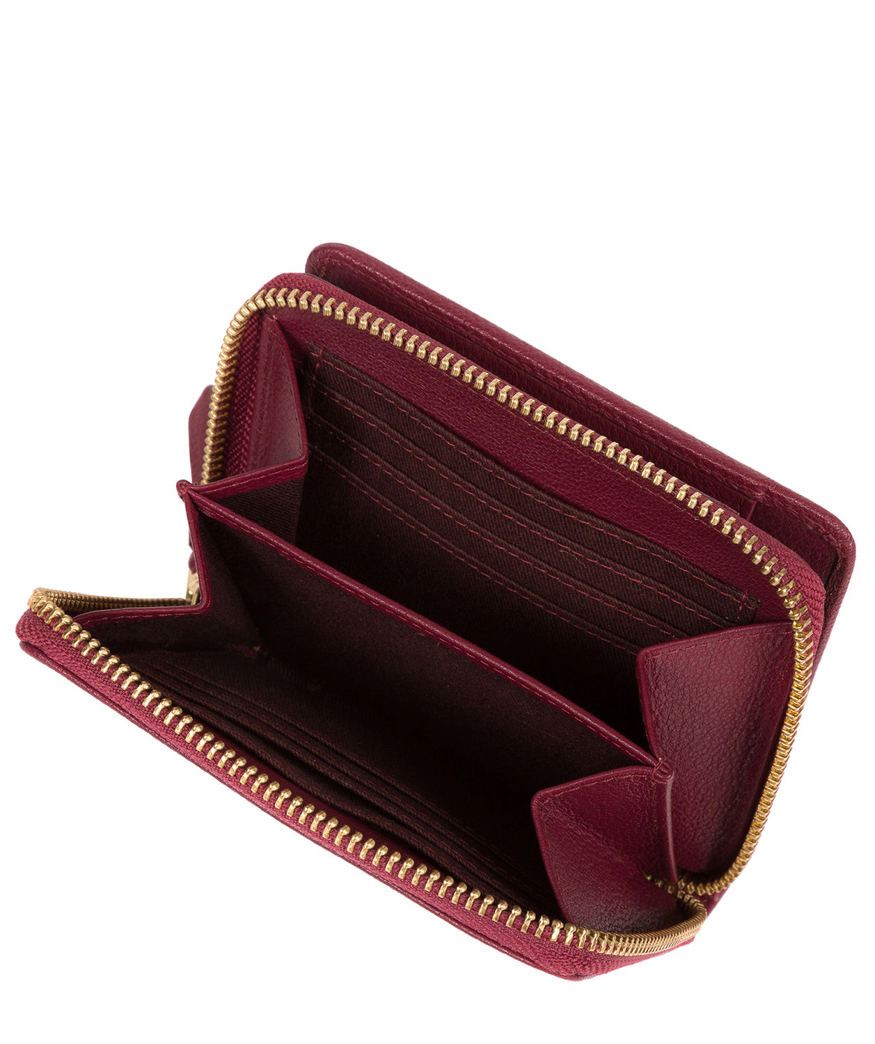 'Piper' Pomegranate Leather Bi-Fold Purse image 3