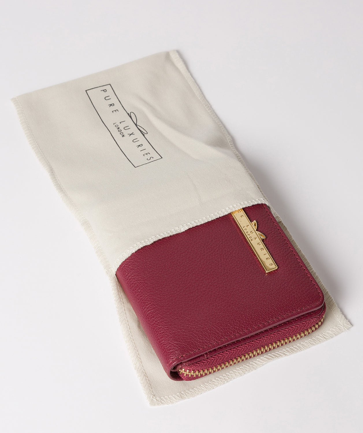 'Piper' Pomegranate Leather Bi-Fold Purse image 5