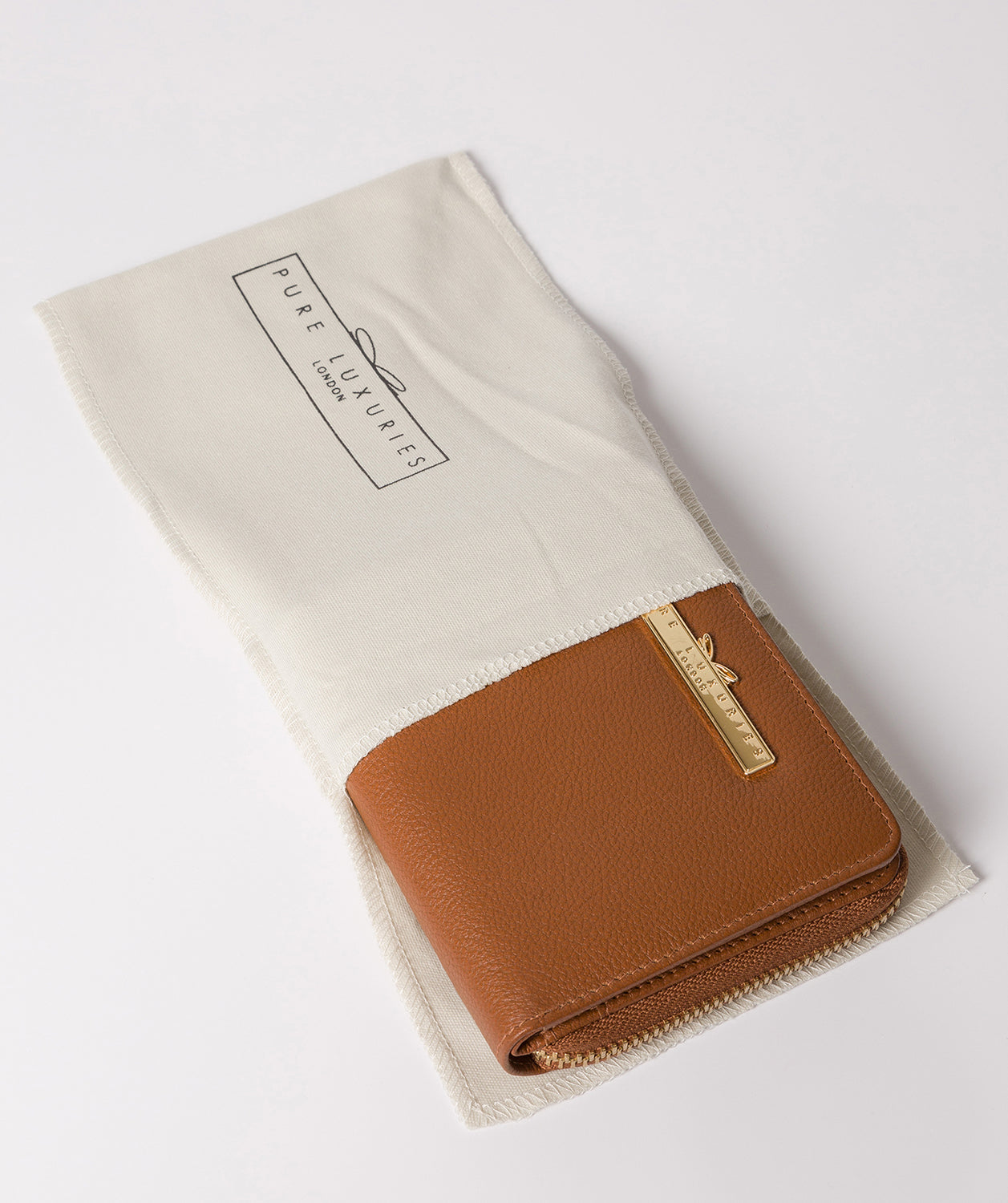 'Piper' Tan Leather Bi-Fold Purse image 5