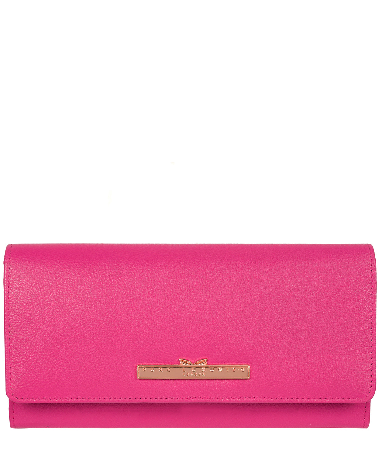 'Pipit' Fuchsia Leather Purse image 1