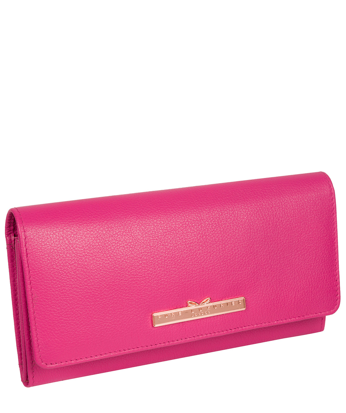 'Pipit' Fuchsia Leather Purse image 5