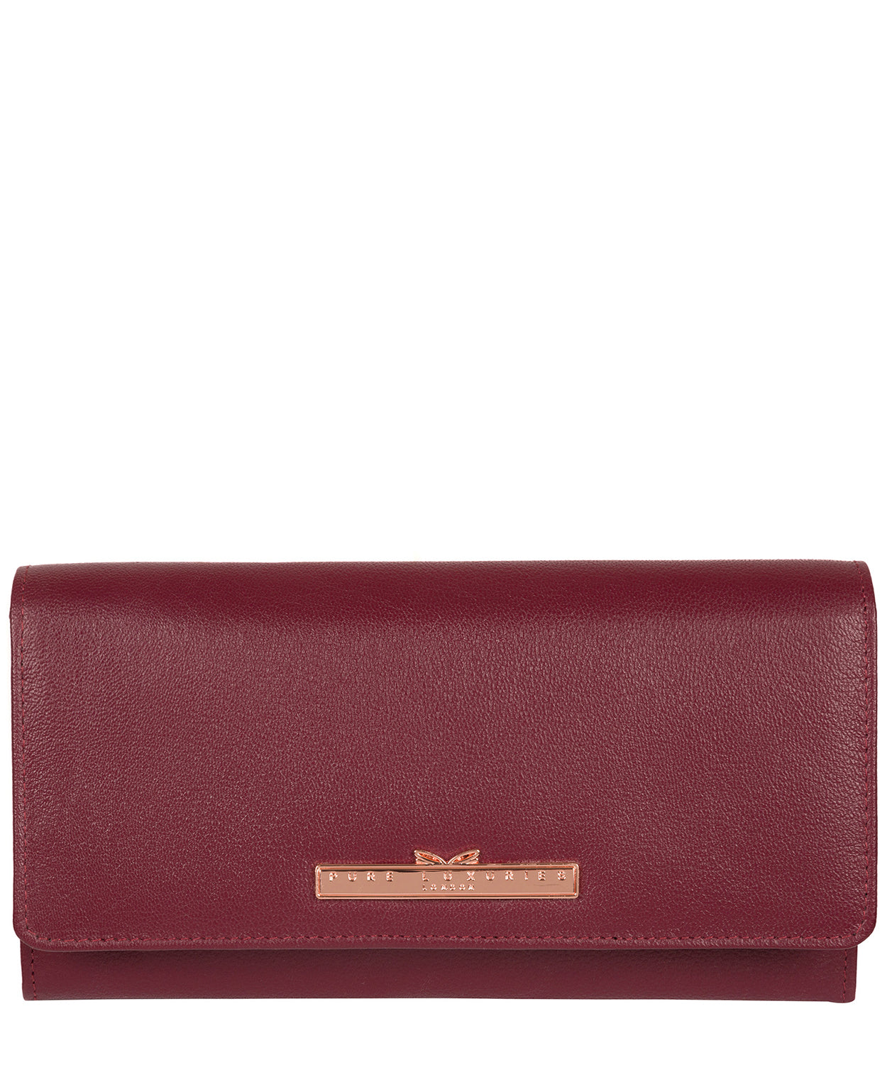 'Pipit' Pomegranate Leather Purse image 1