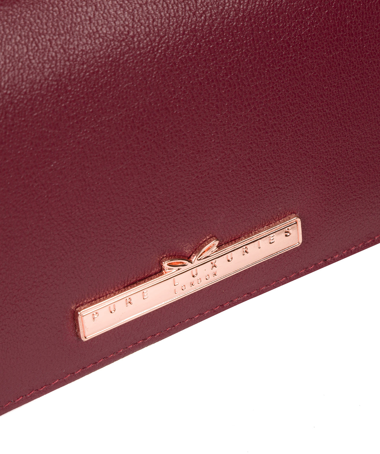 'Pipit' Pomegranate Leather Purse image 7
