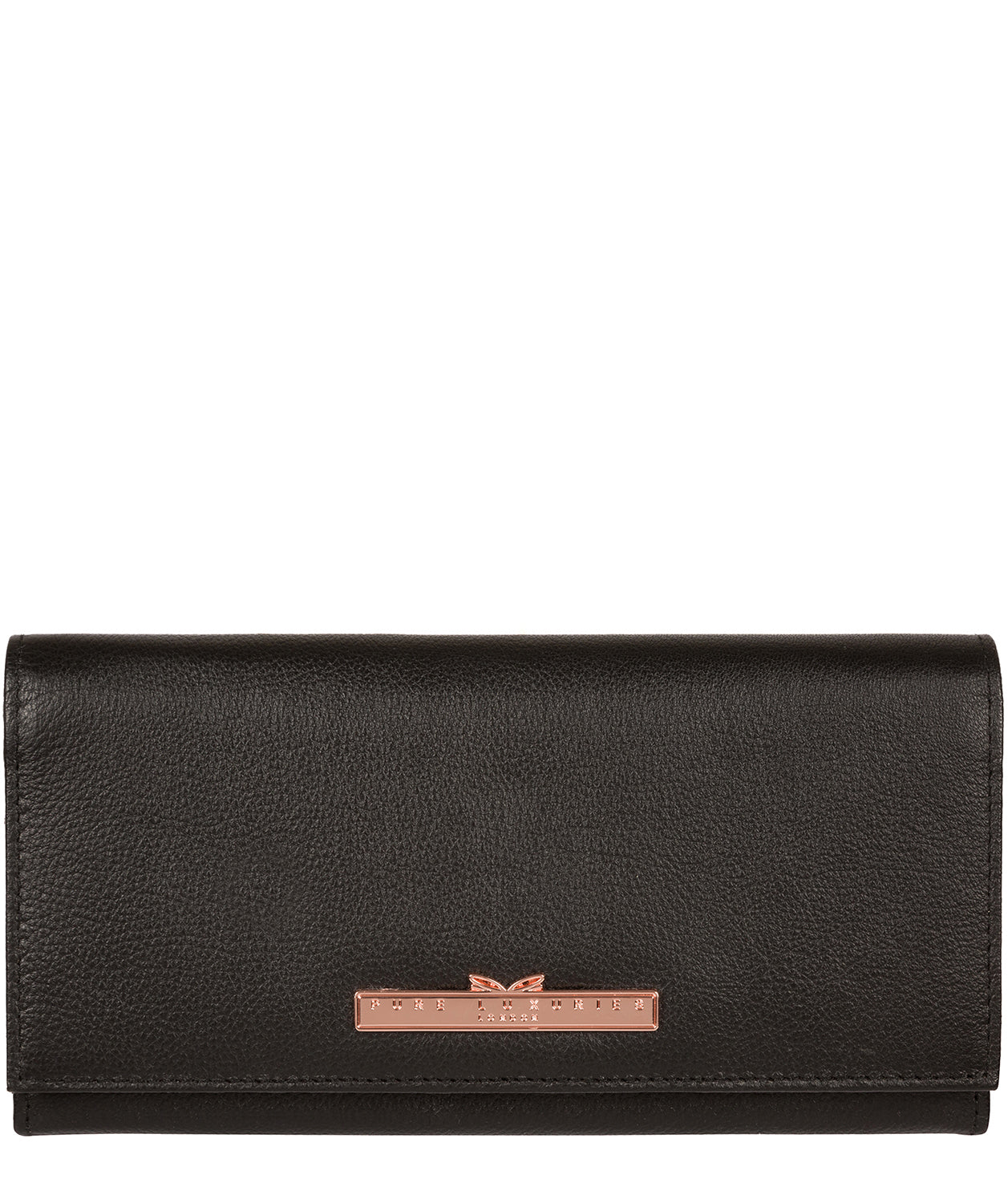 'Wren' Black Leather Purse image 1