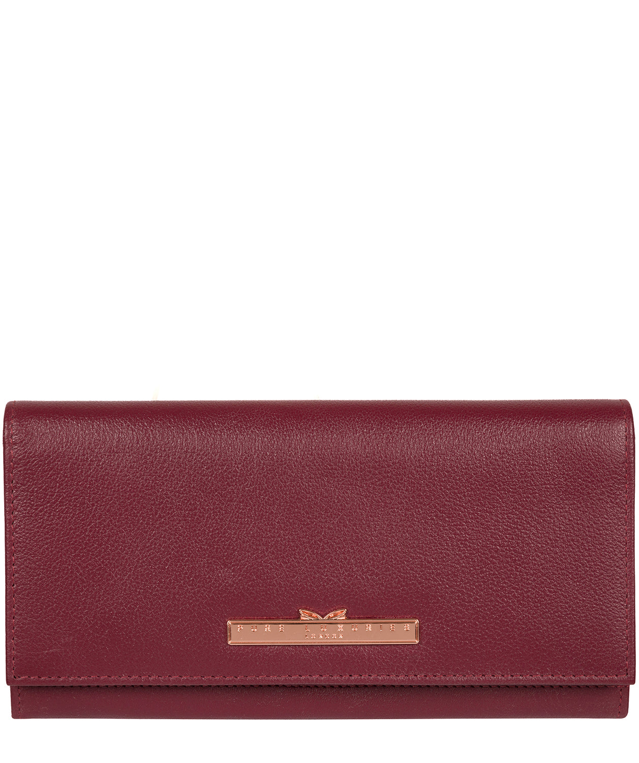 'Wren' Pomegranate Leather Purse image 1