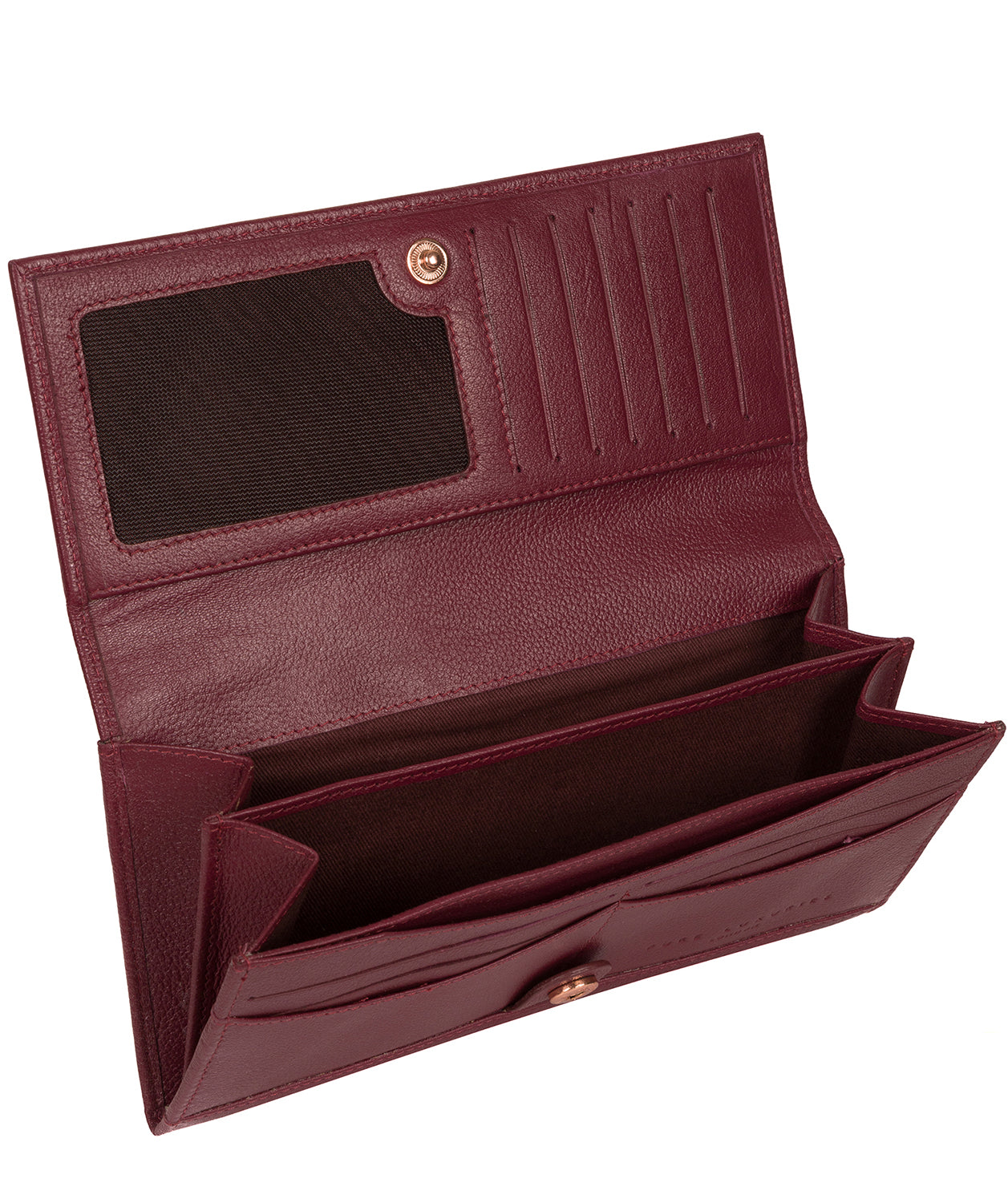 'Wren' Pomegranate Leather Purse image 4