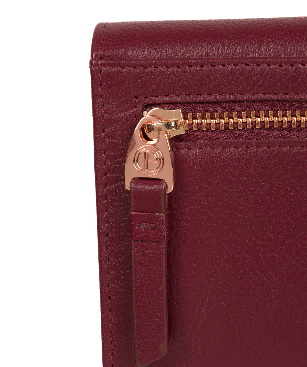 'Wren' Pomegranate Leather Purse image 6