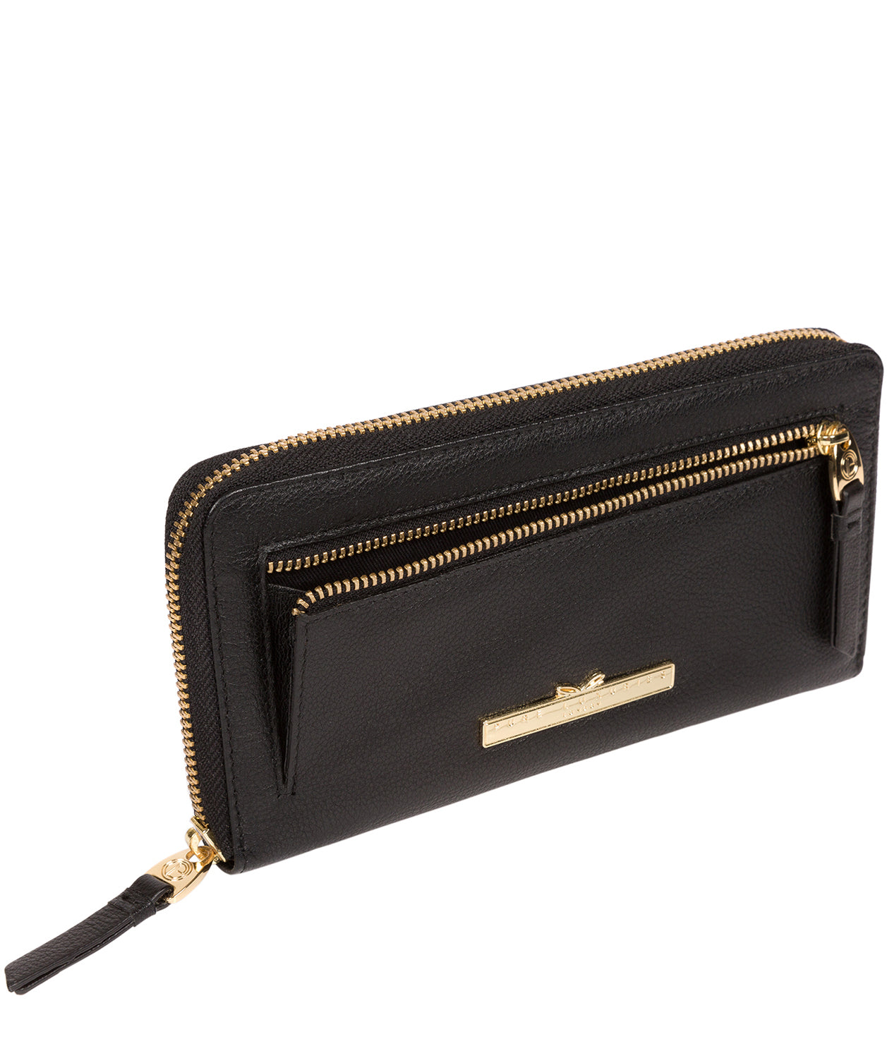 'Starling' Black Leather Bi-Fold Purse image 3