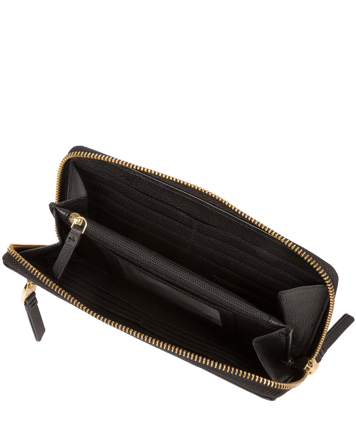 'Starling' Black Leather Bi-Fold Purse Pure Luxuries London