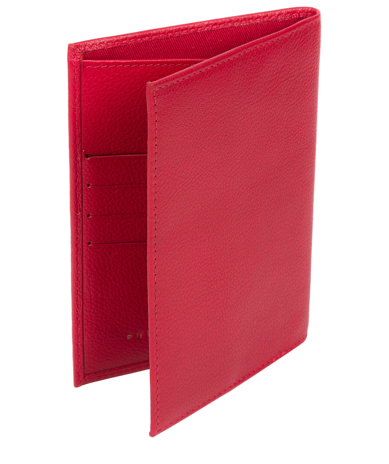 'Jet' Barbados Cherry Leather Passport Holder Pure Luxuries London