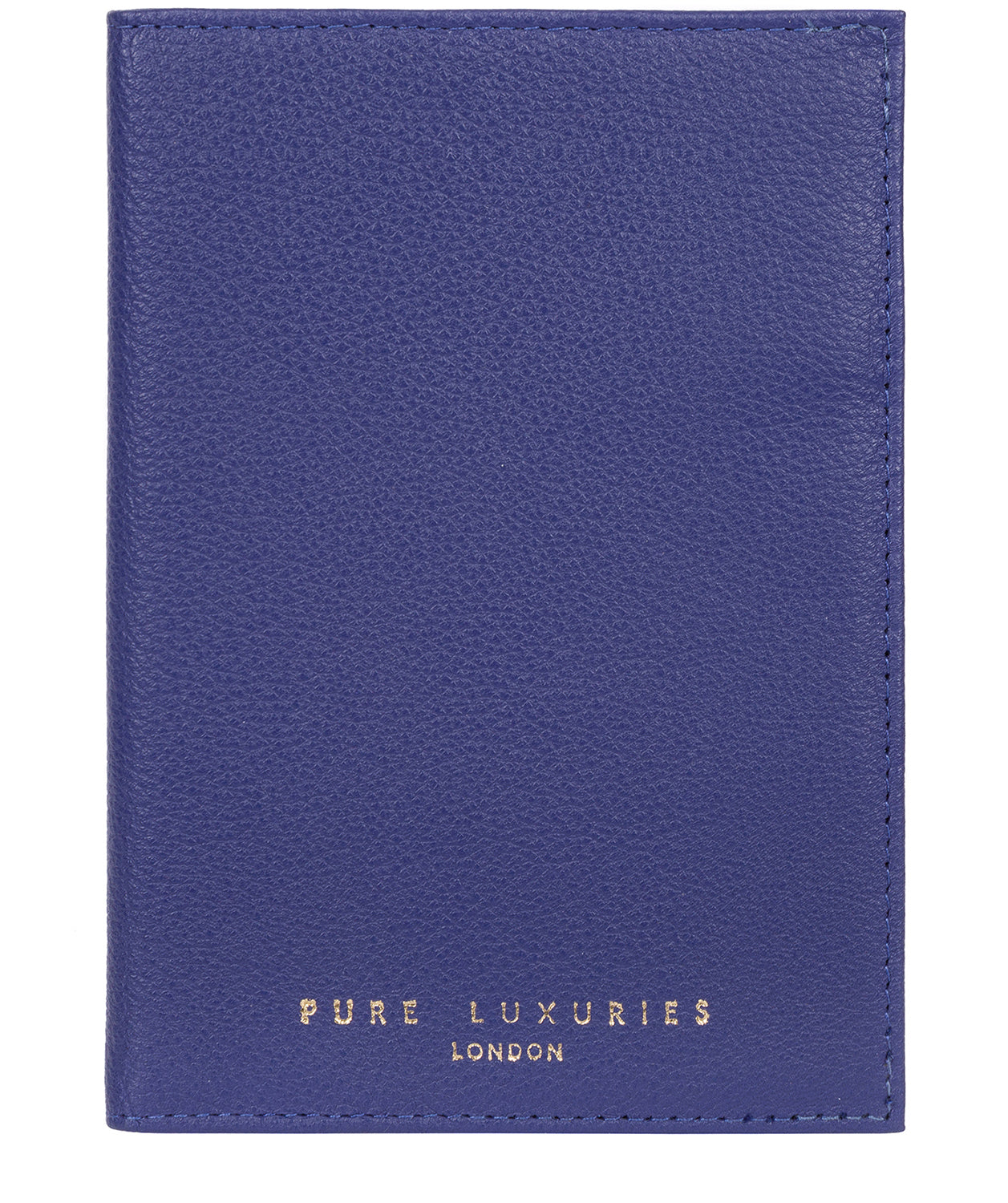 'Jet' Navy Blue Leather Passport Holder image 1