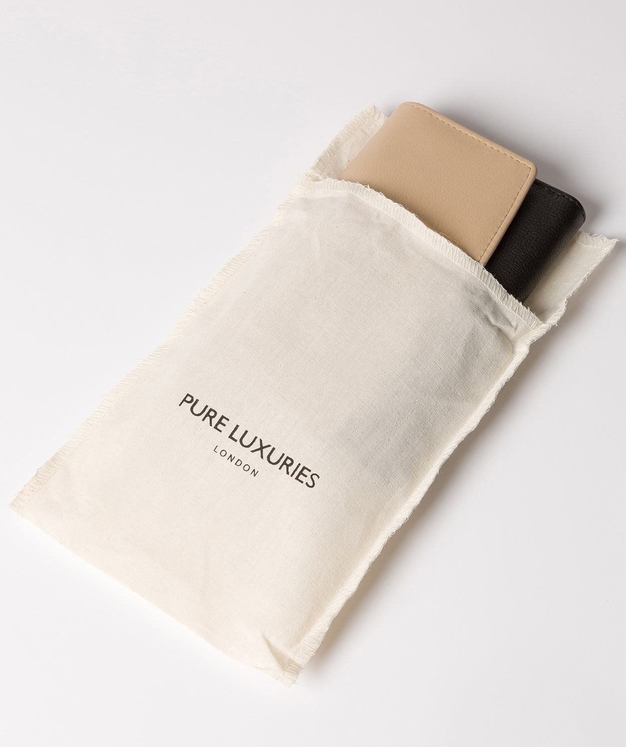 'Tulip' Black & Champagne Leather Tri-Fold Purse image 5