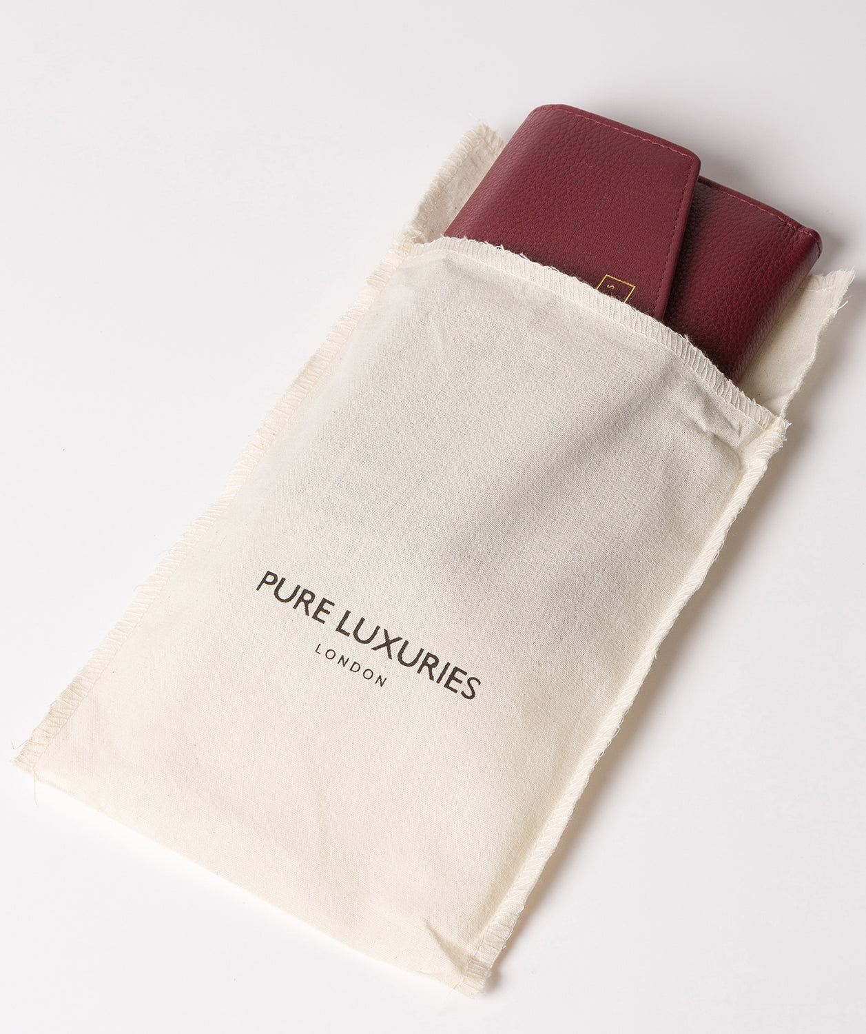 'Yew' Plum Leather Tri-Fold Purse image 5