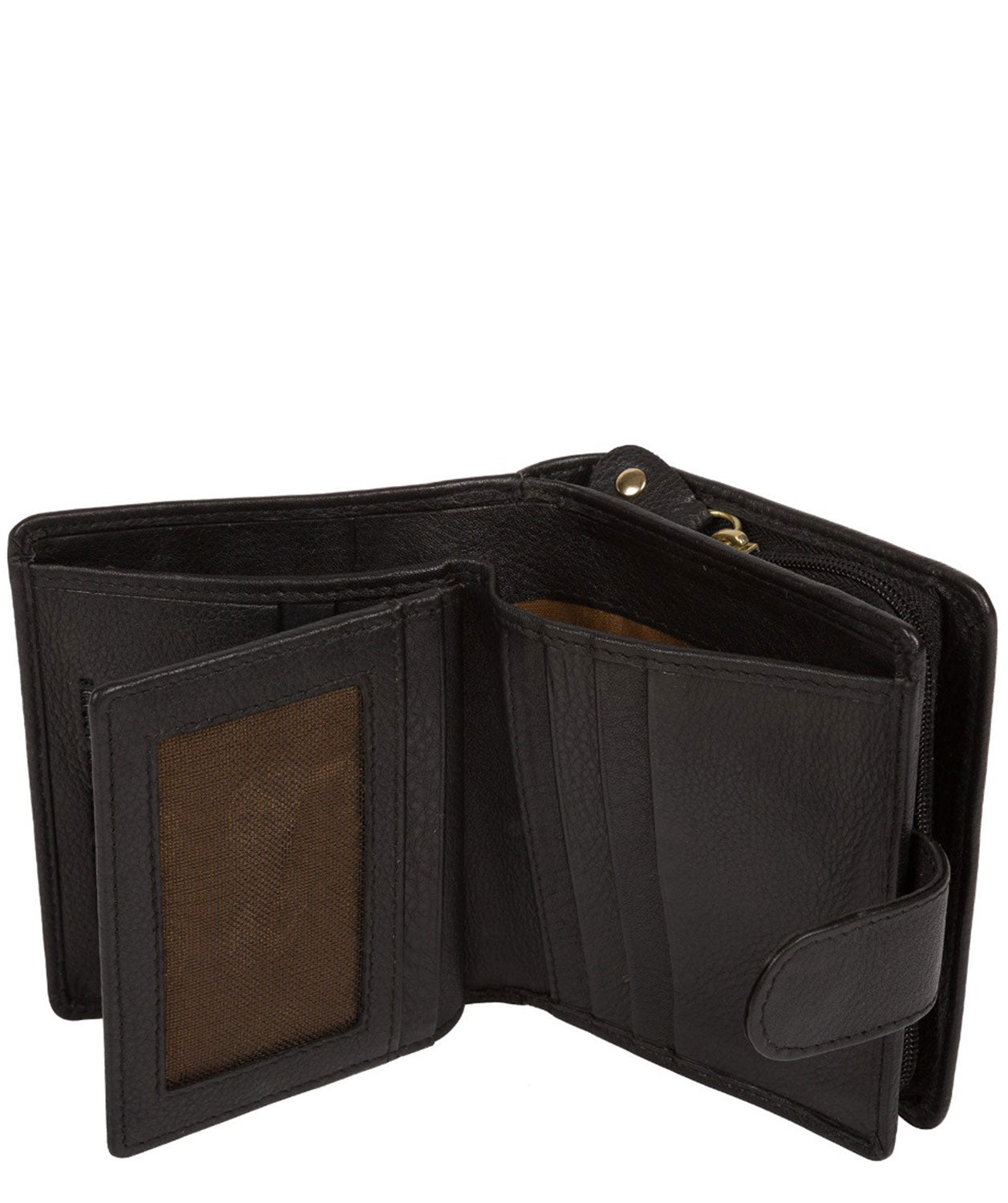 'Maple' Black Leather RFID Purse