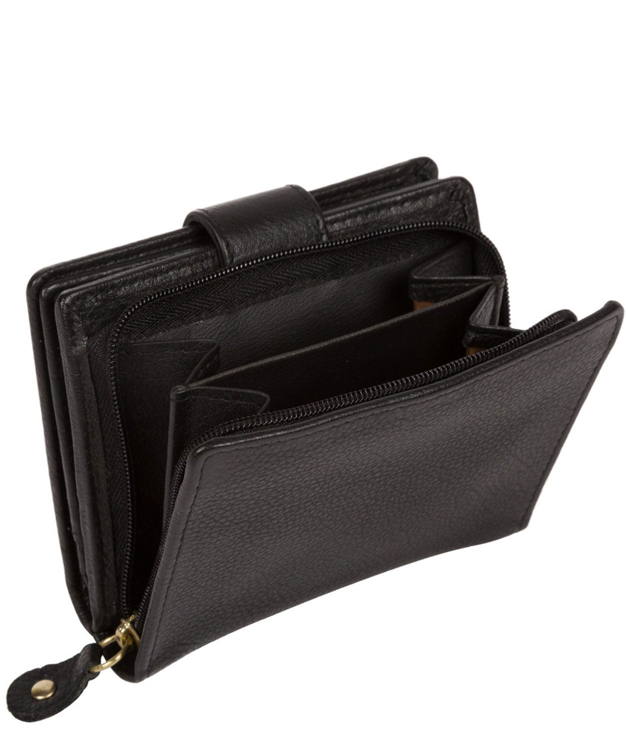 'Maple' Black Leather RFID Purse