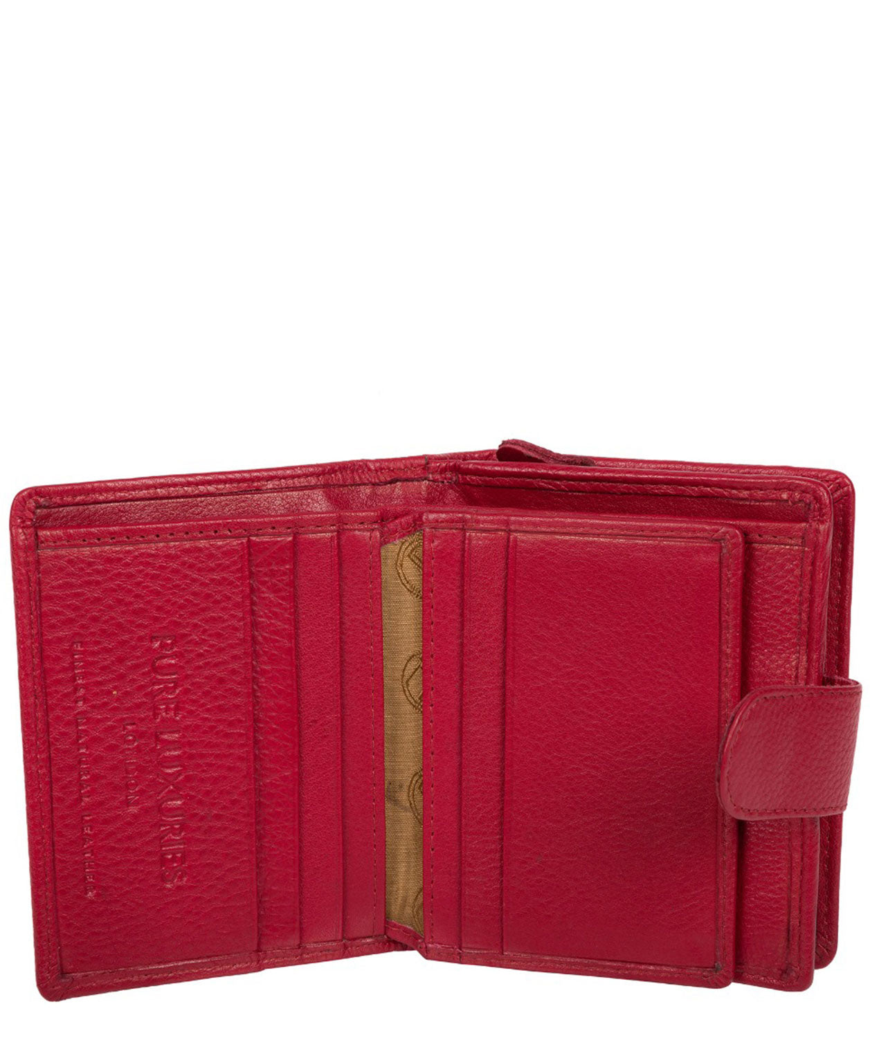 'Maple' Garnet Leather RFID Purse
