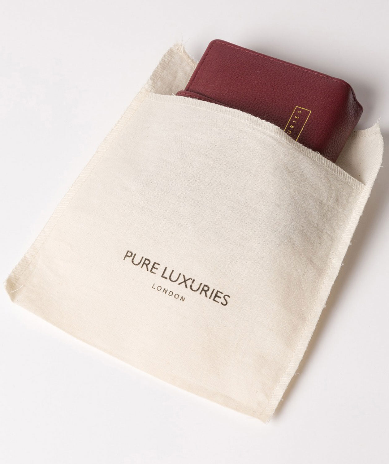 'Maple' Plum Leather RFID Purse