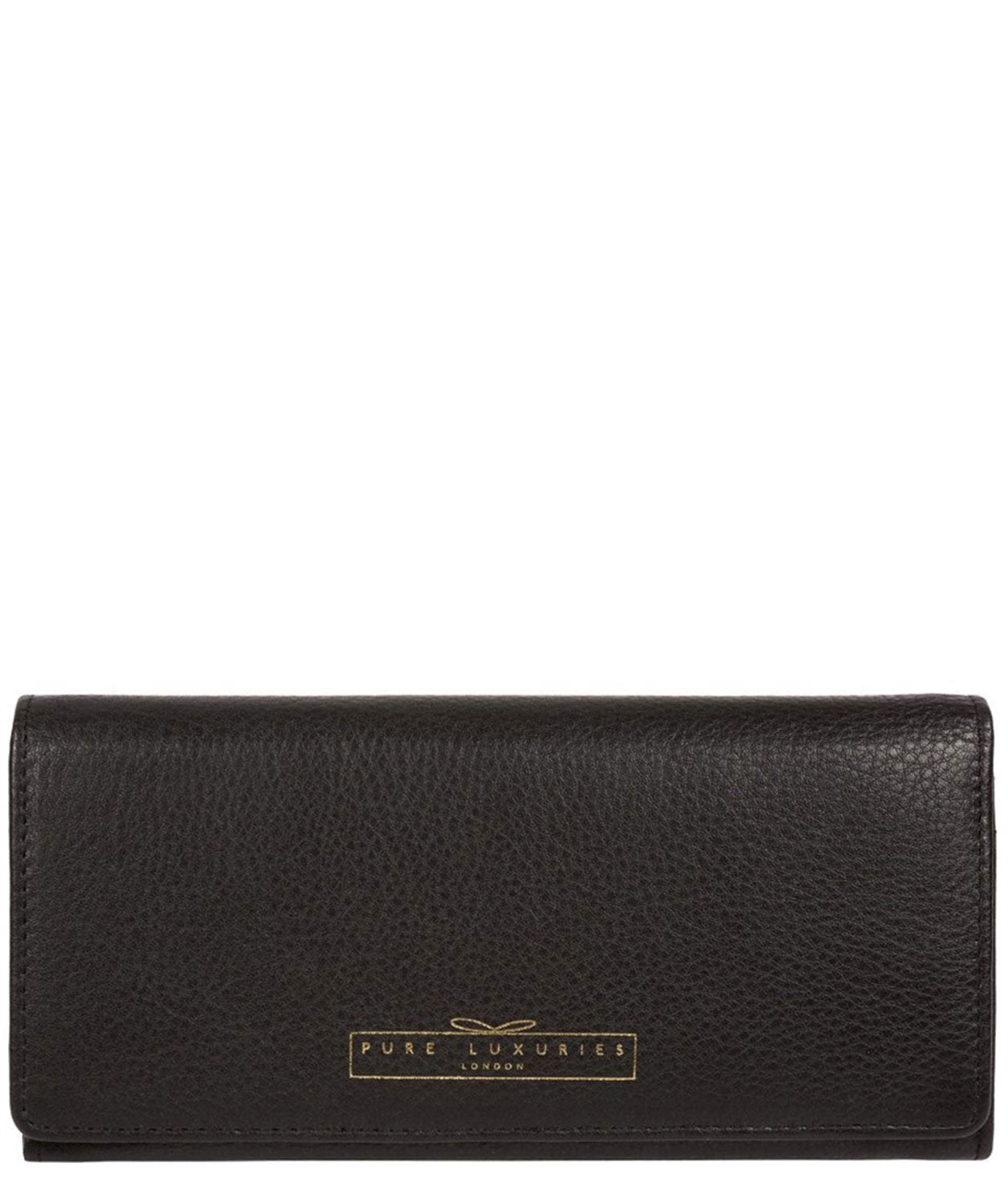 'Holly' Black Leather RFID Purse