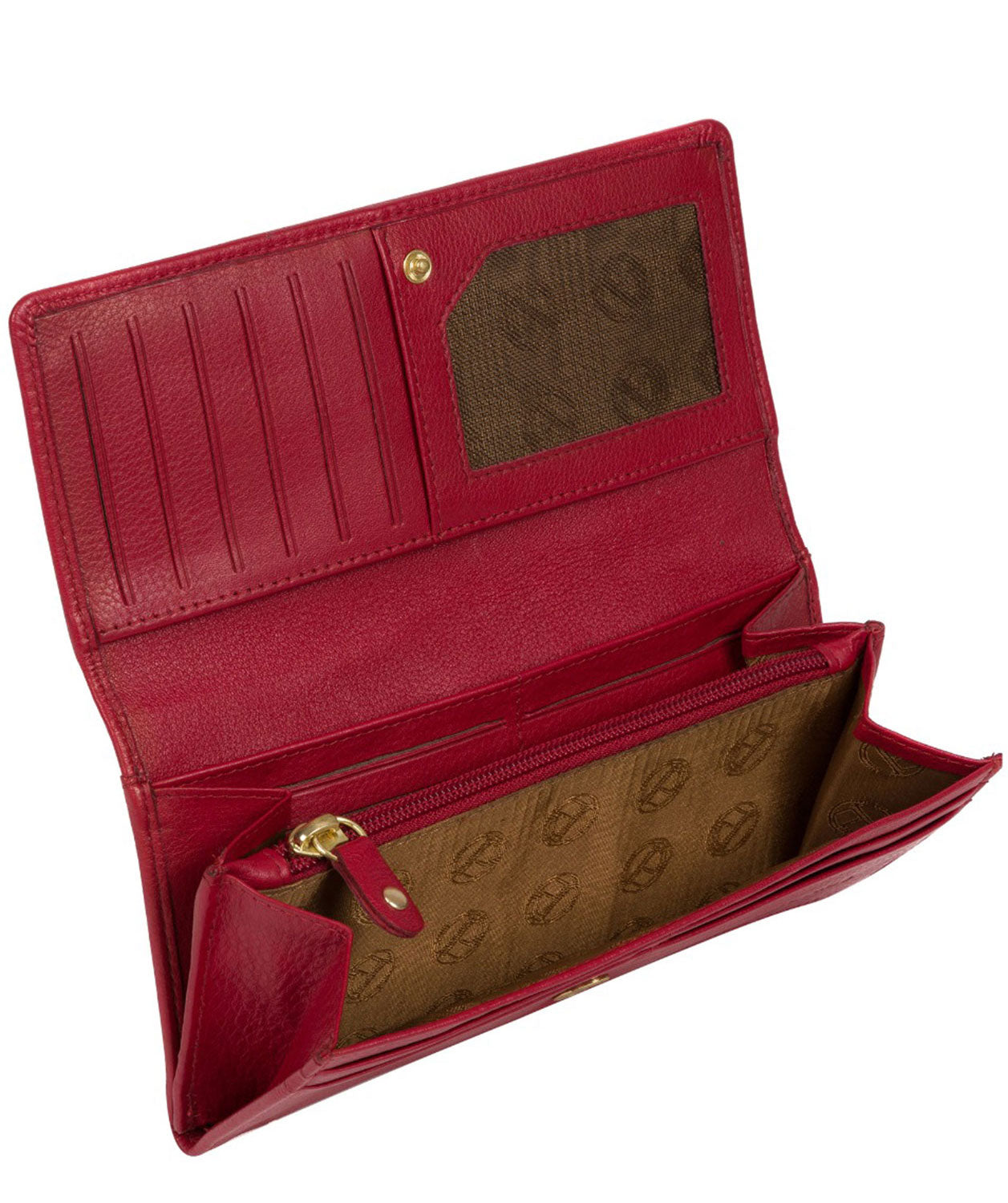 'Holly' Garnet Leather RFID Purse