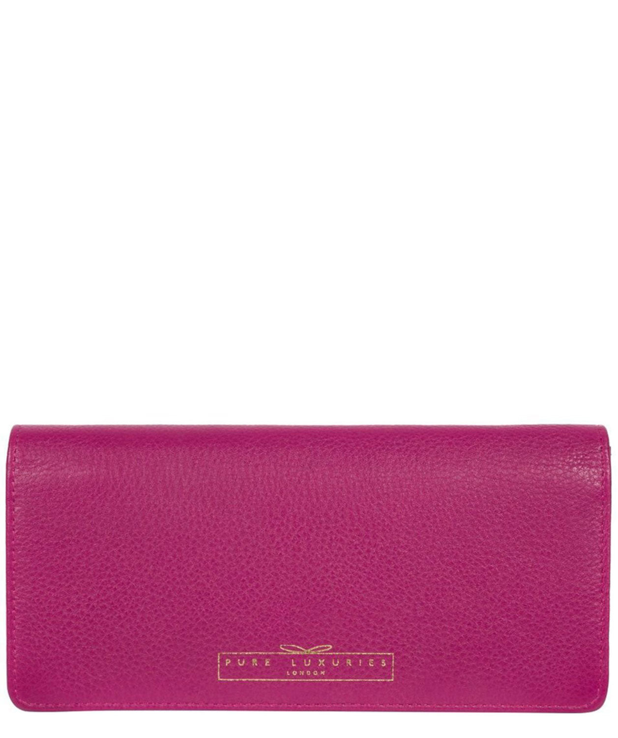 'Holly' Orchid Leather RFID Purse