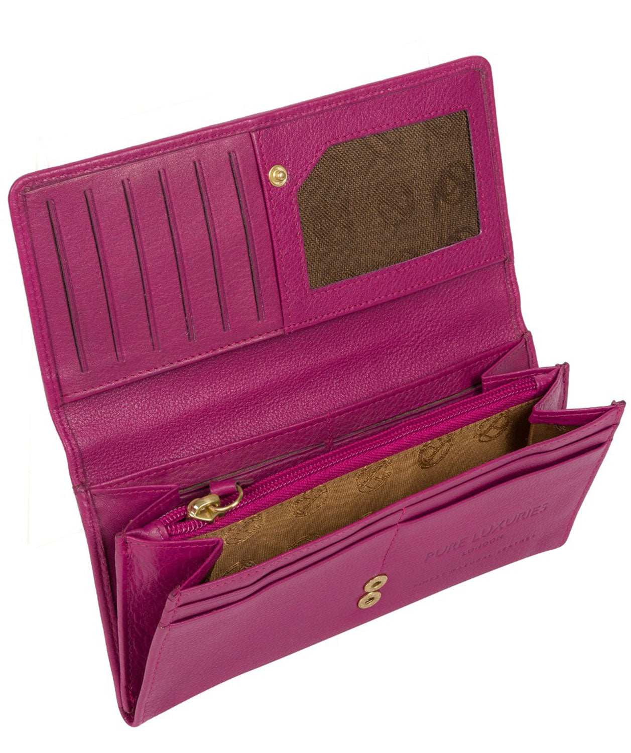 'Holly' Orchid Leather RFID Purse