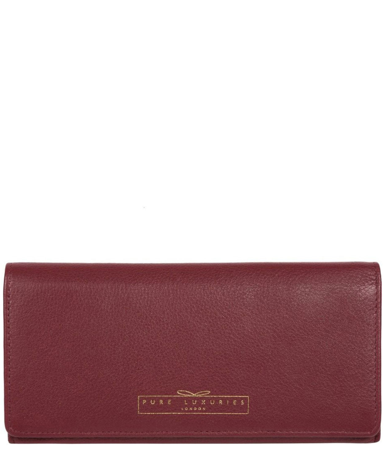 Holly' Plum Leather RFID Purse