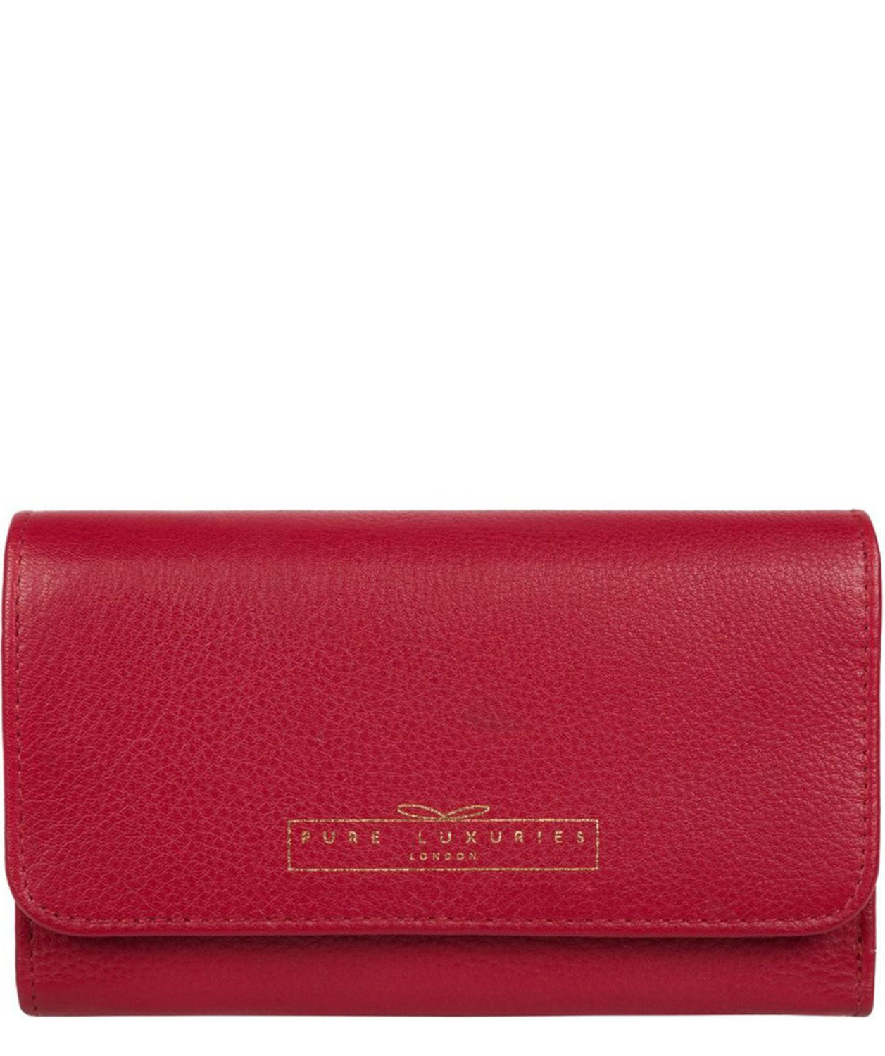 'Freesia' Garnet Leather RFID Purse