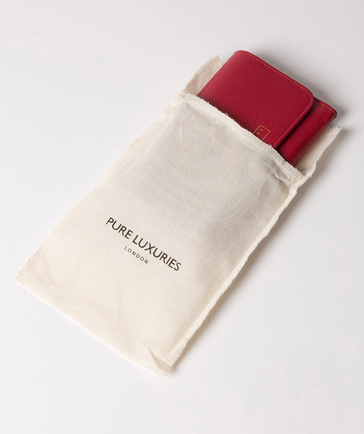 'Freesia' Garnet Leather RFID Purse