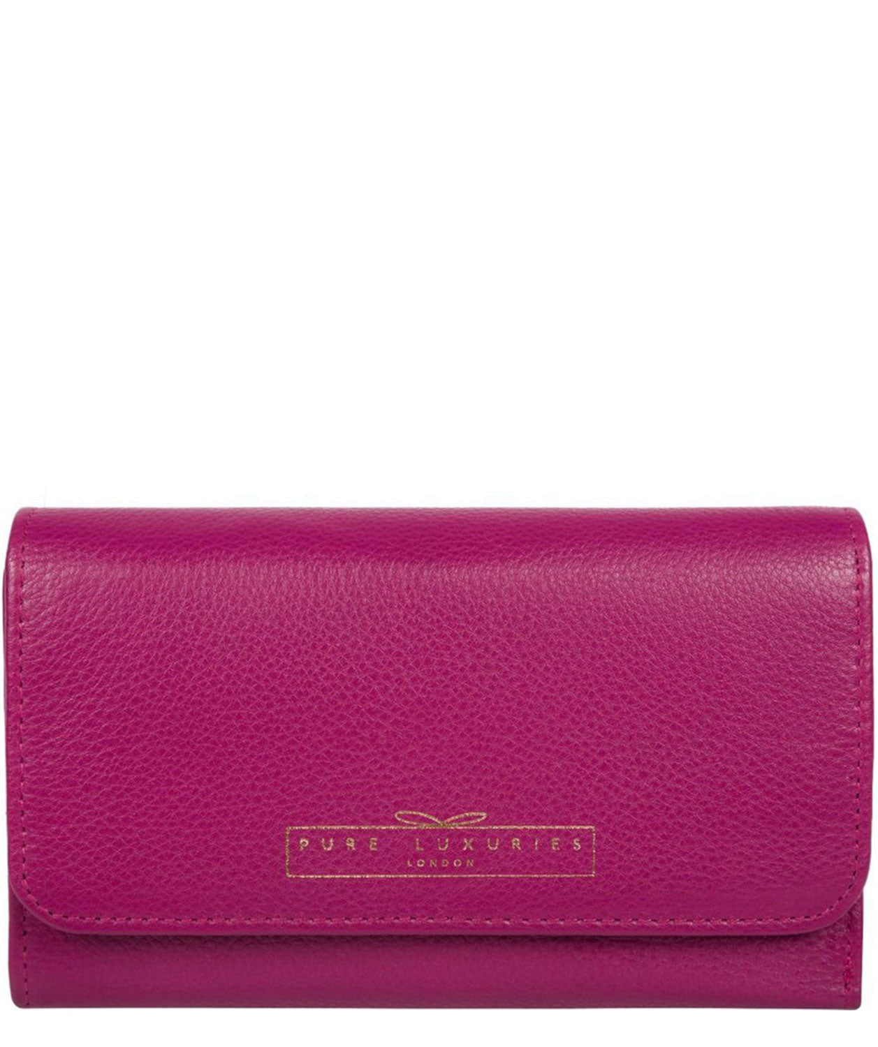 'Freesia' Orchid Leather RFID Purse