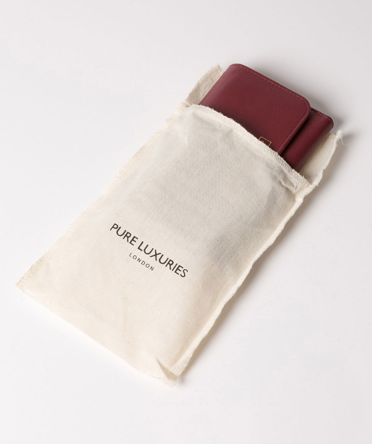 'Freesia' Plum Leather RFID Purse