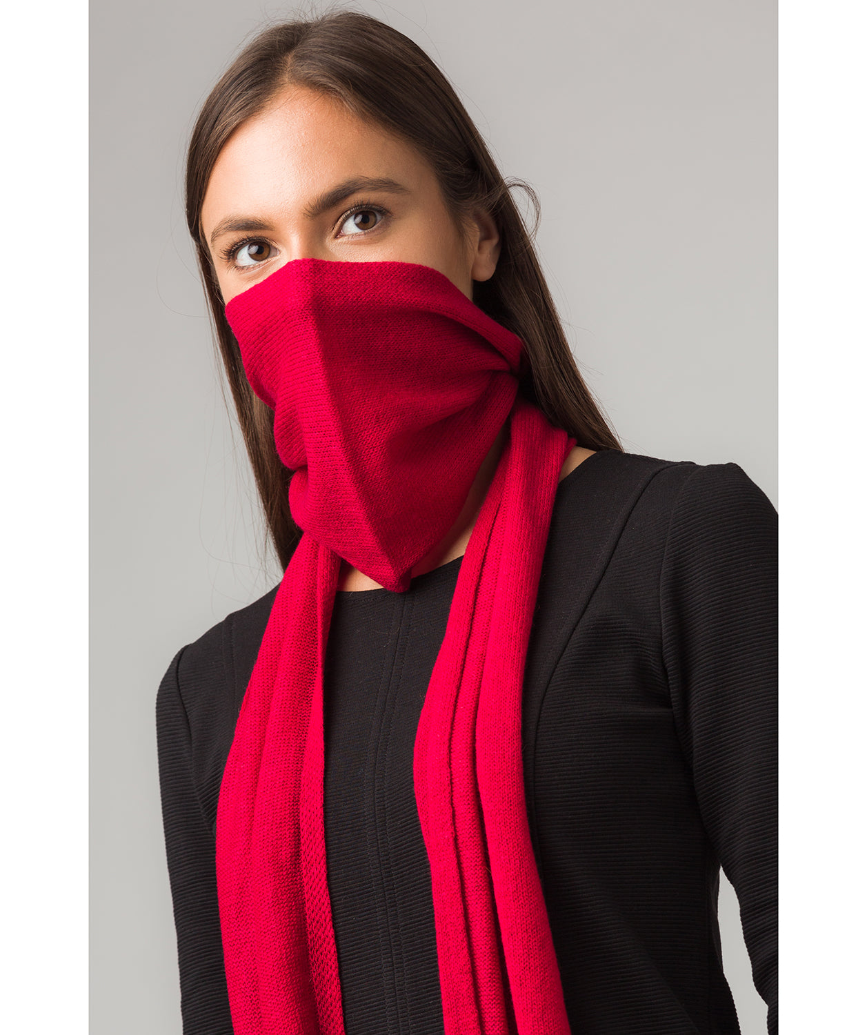 'Cambridge' Chilli Red 100% Cashmere Scarf