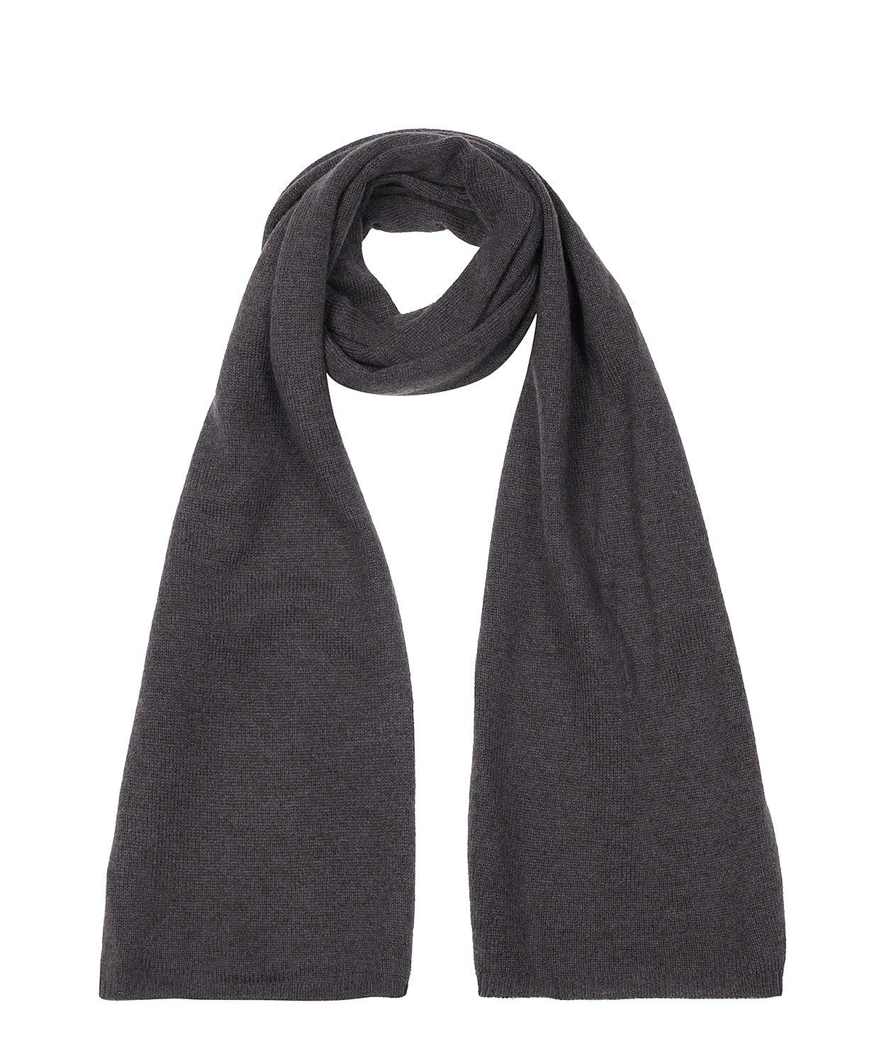 'Cambridge' Slate 100% Cashmere Scarf