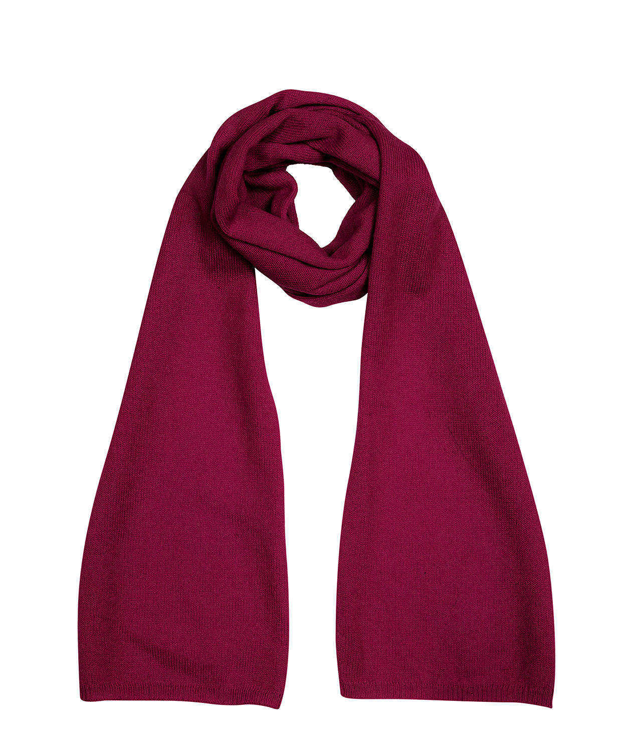 'Oxford' Burgundy 100% Cashmere Scarf