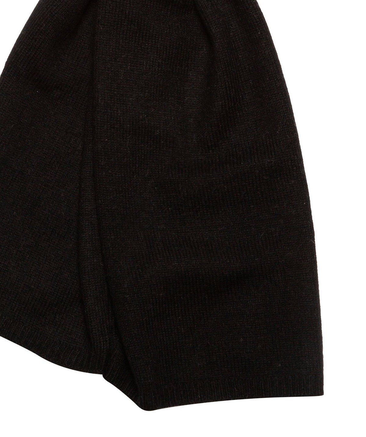 'Edinburgh' Black Cashmere and Merino Wool Scarf