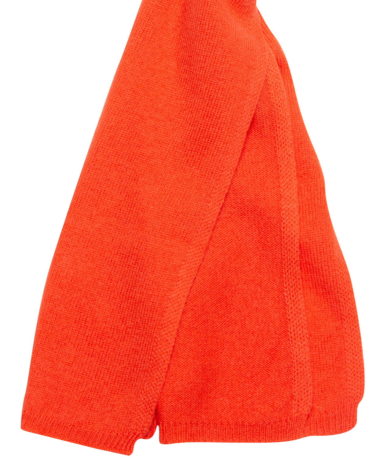 'Edinburgh' Burnt Orange Cashmere and Merino Wool Scarf