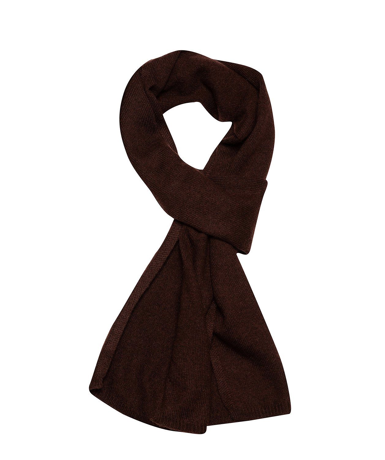 'Edinburgh' Cappuccino Cashmere and Merino Wool Scarf