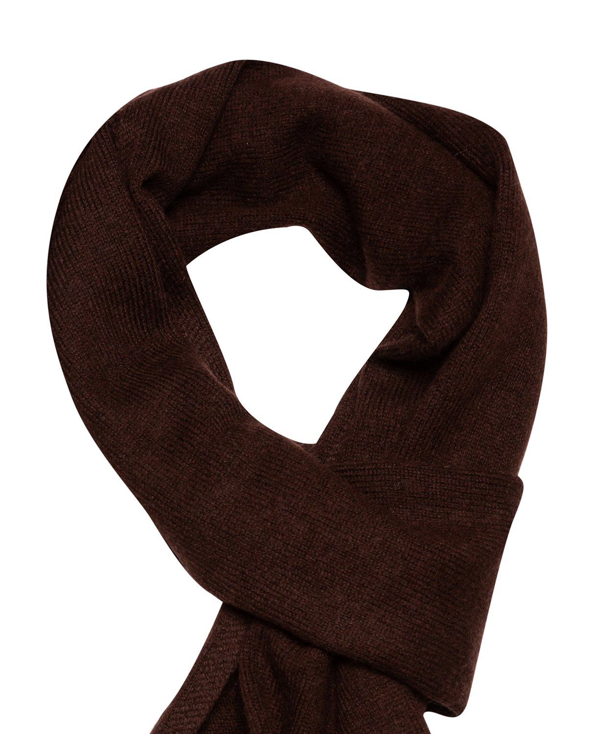 'Edinburgh' Cappuccino Cashmere and Merino Wool Scarf
