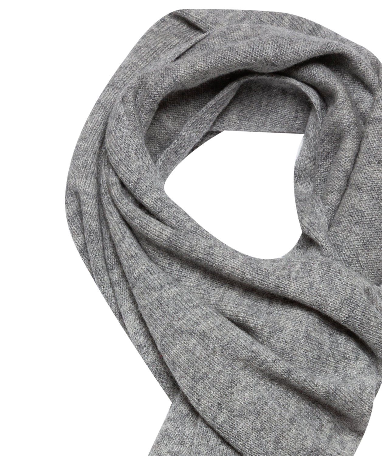 'Edinburgh' Grey Cashmere and Merino Wool Scarf