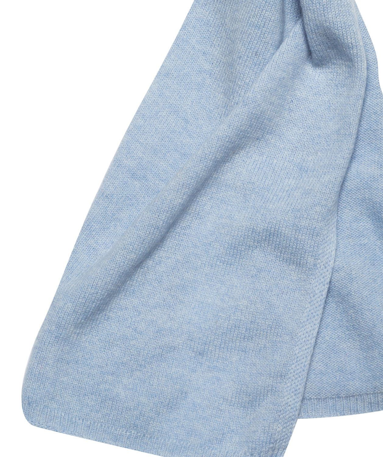 'Edinburgh' Powder Blue Cashmere and Merino Wool Scarf
