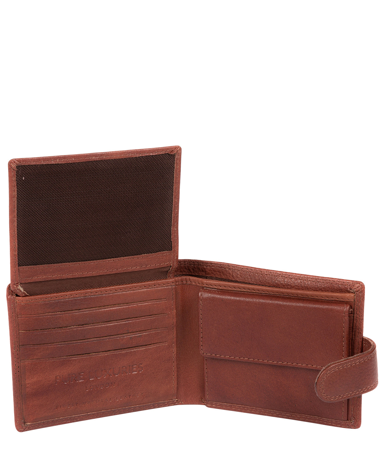 'Thorn' Dark Tan Leather Wallet image 6
