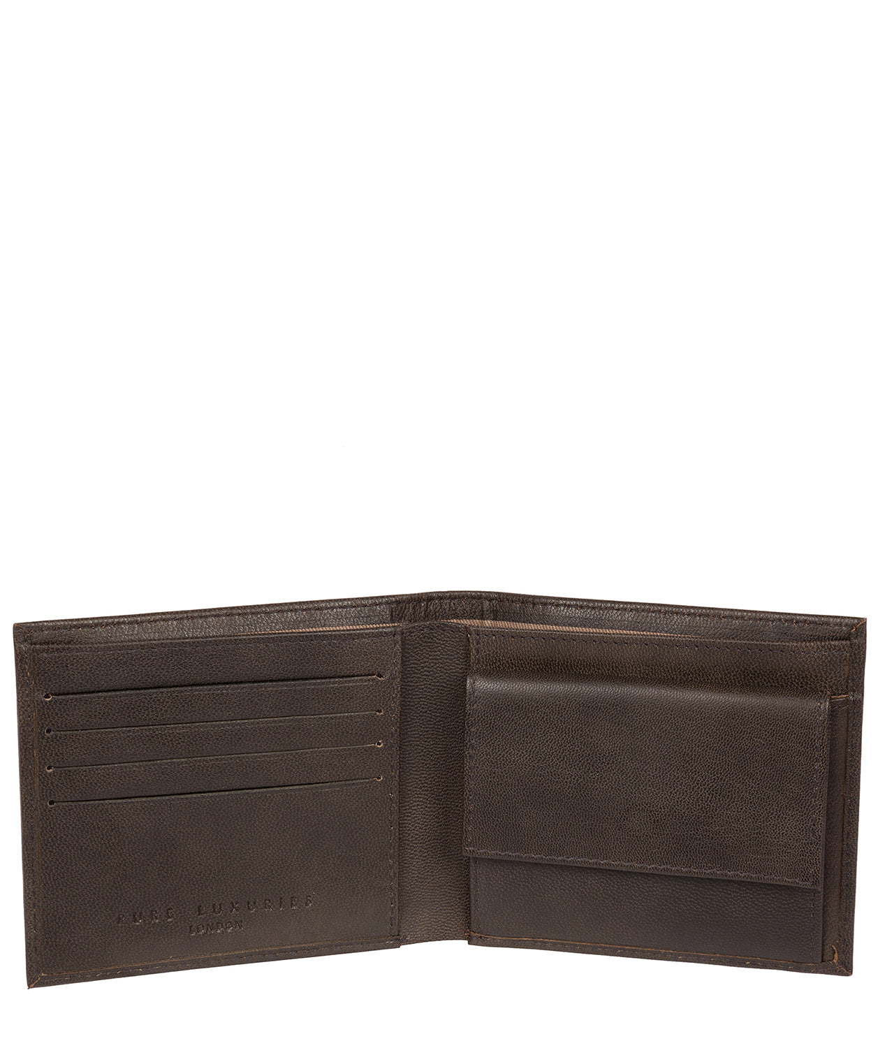 'Soloman' Vintage Black Leather Bi-Fold Wallet image 4