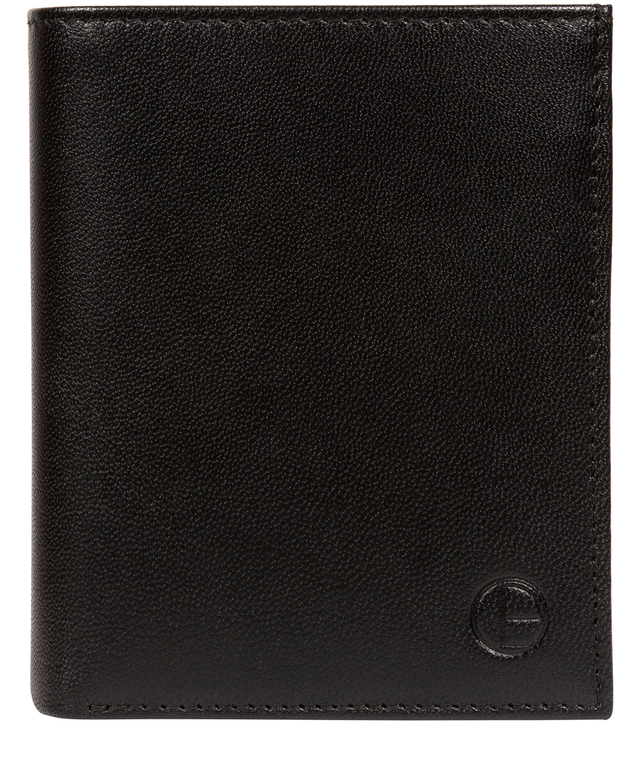 'Airton' Black Leather Credit Card Wallet